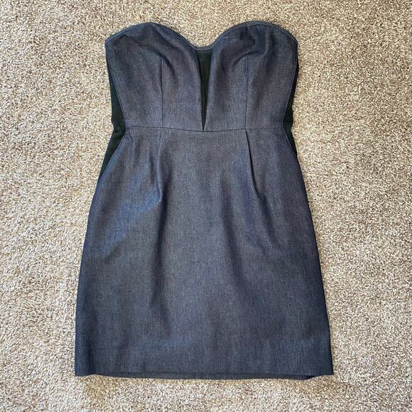 Rag & Bone strapless a line denim dress size 6 - Picture 4 of 10